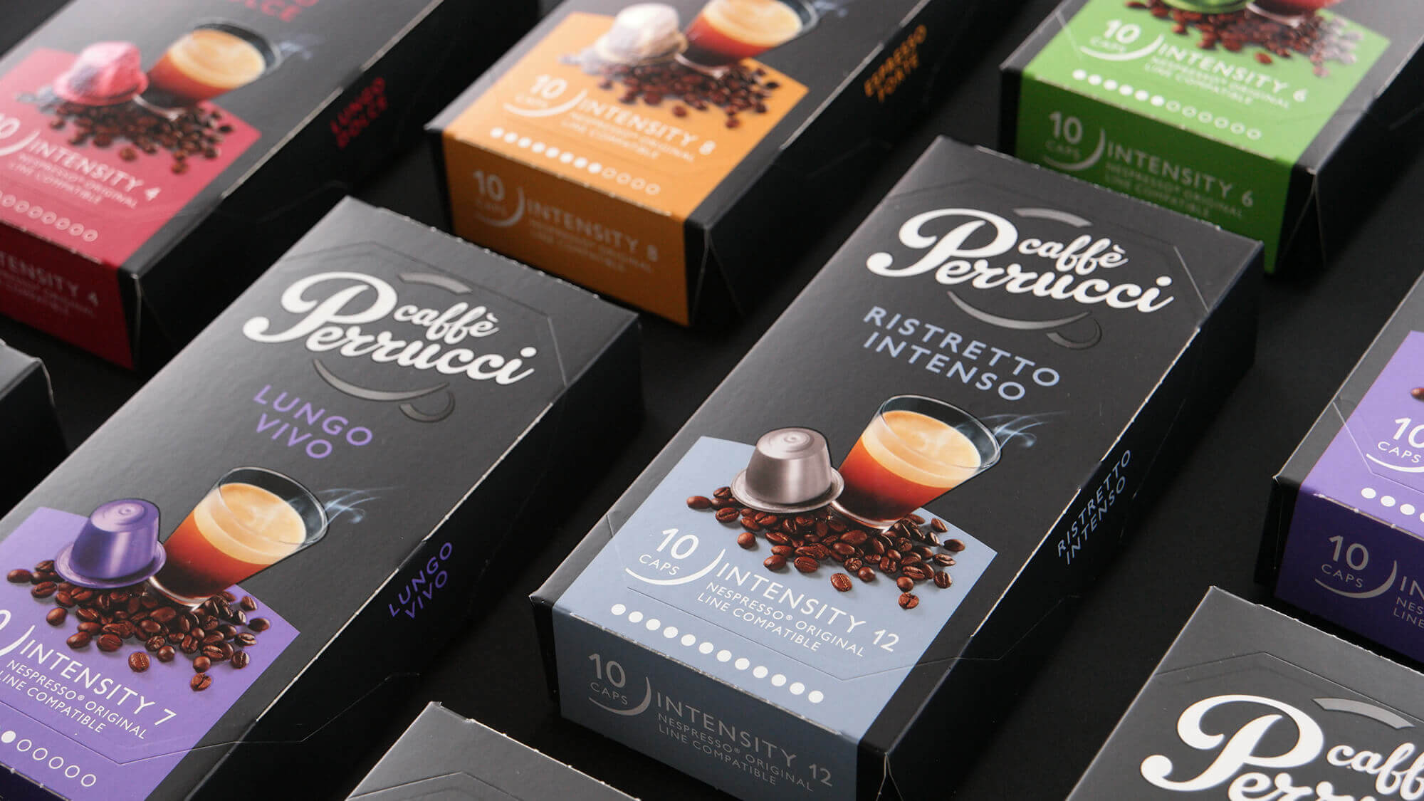 Verpakking ontwerpen caffe perrucci
